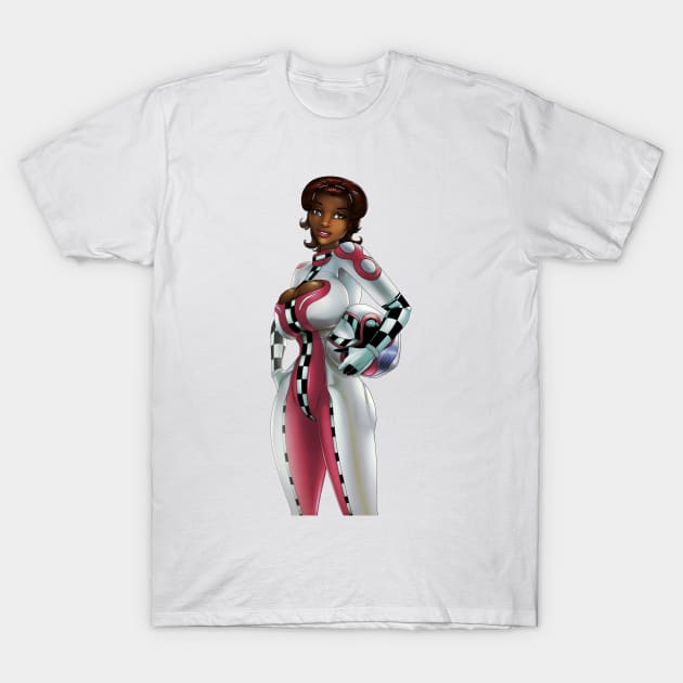 Racing Girl T-Shirt by RFillustrations